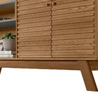 Rack Camboriú Amêndoa E Titânio 160 Cm