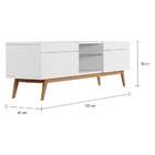 Rack Cambridge I 2 Gv Branco Acetinado 180 Cm