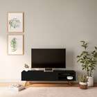 Rack Cento Ii Preto E Marrom 160 Cm