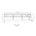 Rack Cento Iii Branco E Marrom 160 Cm