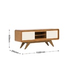 Rack Channel 1.5 Nature/off White - Fabri Móveis