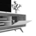 Rack Channel 1.5 Nature/preto Fosco - Fabri Móveis