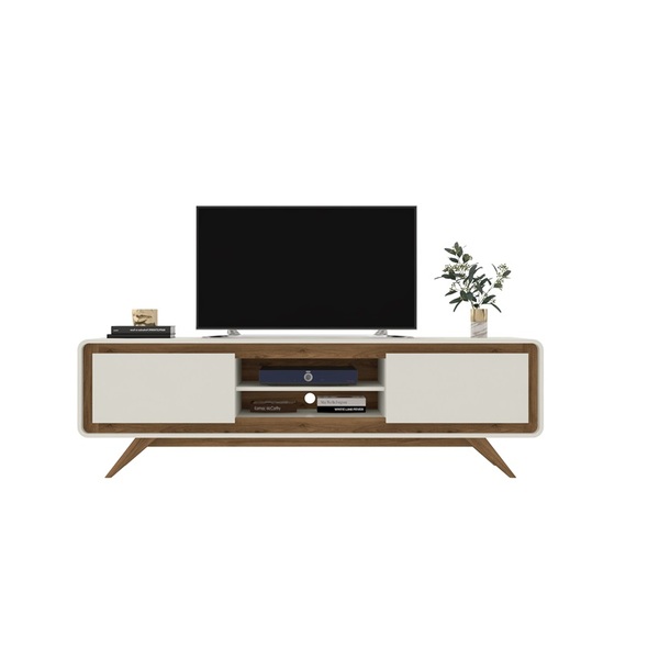 Rack Channel Nature/Off White - Fabri Móveis