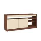 Rack Chass Off White E Marrom 125 Cm