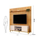 Rack Cher Com Painel Ripado Para Tv Até 75 Polegadas 223cm Tr