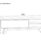 Rack Ciro Preto 125 Cm