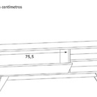 Rack Ciro Preto 125 Cm