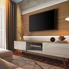 Rack Classic 180cm 2 Gavetas Off White/ Freijó G29 - Imcal