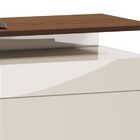 Rack Classic +2g 1.8 Off White Com Freijó - Imcal Móveis