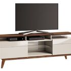 Rack Classic +2g 1.8 Off White Com Freijó - Imcal Móveis