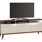 Rack Classic +3g 1.8 Off White Com Freijó - Imcal Móveis