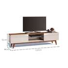 Rack Classic I 2 Gv Off White Com Freijó Touch 218 Cm