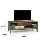 Rack Collor Com 05 Gavetas Verde E Amêndoa