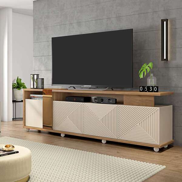 Rack Columbus Buriti E Off White 200 Cm