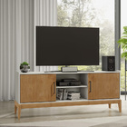 Rack Com 2 Portas De Correr 160cm Milão Finestra Móveis - Off