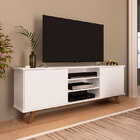 Rack Com 2 Portas E 4 Prateleiras Retrô Br118-estilare - Bran