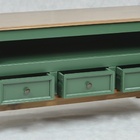 Rack Com 3 Gavetas - 1 Nicho Em Madeira Maciça Mdf -  Verde