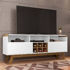 Rack Com Adega E Nichos Luíse Branco Cinamomo