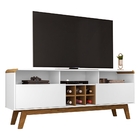 Rack Com Adega E Nichos Luíse Branco Cinamomo