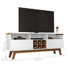 Rack Com Adega E Nichos Luíse Branco Cinamomo