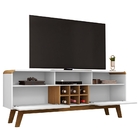 Rack Com Adega E Nichos Luíse Branco Cinamomo