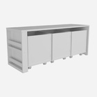 Rack Com Baús Infantil Com Porta Livros Carmo 100% Mdf