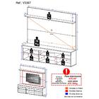 Rack Com Espelho E Painel Tv 65" Madri Multimóveis V3367