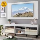 Rack Com Espelho, Pés Retrô E Painel Tv 65" Com 2 Portas Lond