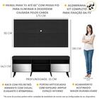 Rack Com Espelho, Pés Retrô, Painel E Suporte Tv 65" Com 2 Po