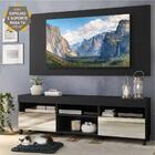 Rack Com Espelho, Rodízios, Painel E Suporte Tv 65" Com 2 Por