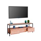 Rack Com Gavetas Industrial Minimalista Com 180 Cm Freijó/pre