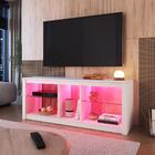 Rack Com Led 02 Prateleiras Em Vidro 136cm Proddy