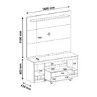 Rack com Mesa de Centro + Painel para TV Até 47 Polegadas Sys