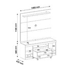 Rack com Mesa de Centro + Painel para TV Até 47 Polegadas Sys