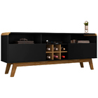 Rack Com Nicho Adega Para Sala Estar 02 Portas Larimar B02 16