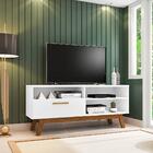 Rack Com Nichos E Porta Serafinne Branco