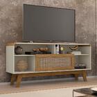 Rack Com Nichos Silvia Efeito Palha Off White