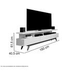 Rack Com Nichos Vivare Wood 1.8 Off White E Freijó Giga