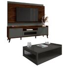 Rack Com Painel 180 Cm Para Tv 75 Polegadas Moderno E Mesa De