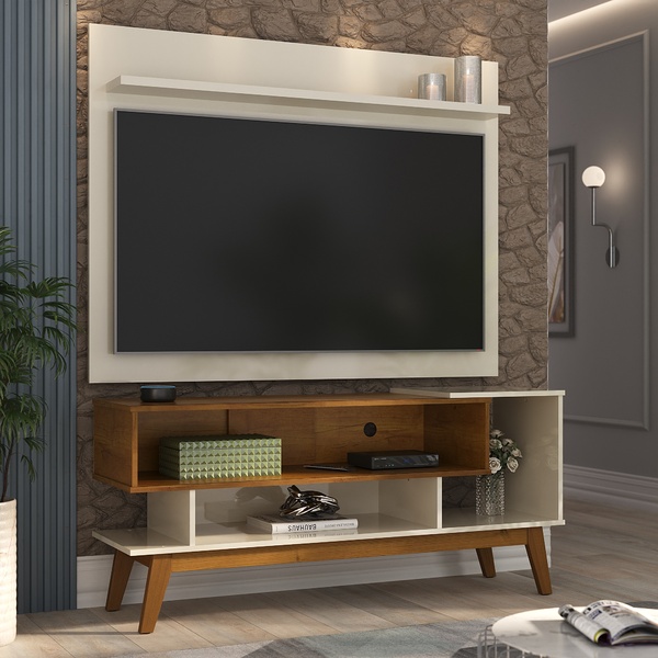 Rack Com Painel 1.4 Para Tv De Até 55 Polegadas Show Offwhite