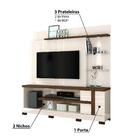 Rack Com Painel Alan Para Tv De 55" Com Pés Off White
