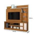 Rack Com Painel Alan Para Tv De 55 Pol Off White Natural