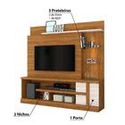 Rack Com Painel Alan Para Tv De 55 Pol Off White Natural