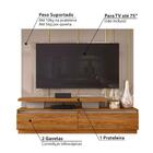 Rack Com Painel Apolo Para Tv De 75 Pol Fendi Natural