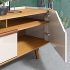 Rack Com Painel Arc Off White Nature 1.8 Imkal