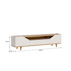 Rack Com Painel Arc Off White Nature 1.8 Imkal