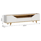 Rack Com Painel Arc Off White Nature 1.8 Imkal