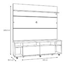 Rack Com Painel Arizona 1.8 1p Ipê - Moveisaqui
