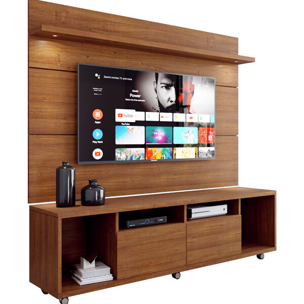 Rack Com Painel Arizona 1.8 Ipê - Moveisaqui