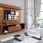 Rack Com Painel Arizona 1.8 Ipê - Moveisaqui